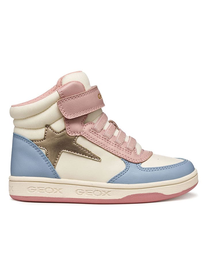 Geox Sneakersy "Maltin" w kolorze kremowo-błękitnym rozmiar: 35