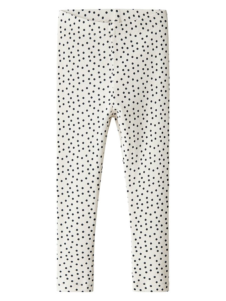 name it Legginsy "Tenna" w kolorze czarno-białym rozmiar: 116