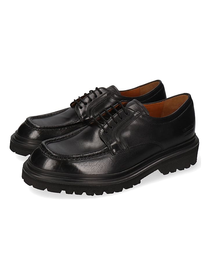 MELVIN & HAMILTON Skórzane trzewiki "Matteo 4" w kolorze czarnym rozmiar: 46