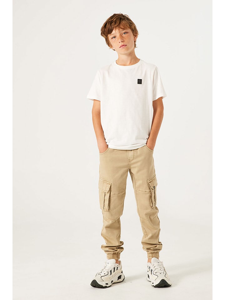 Garcia Bojówki w kolorze beżowym rozmiar: 158