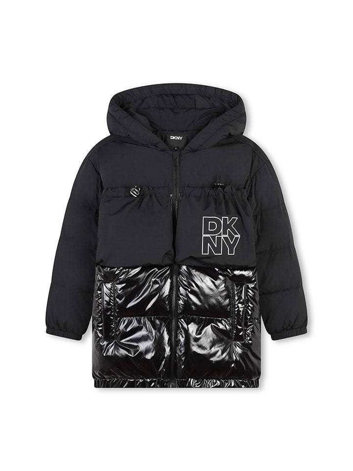 DKNY Kurtka pikowana w kolorze czarnym rozmiar: 176