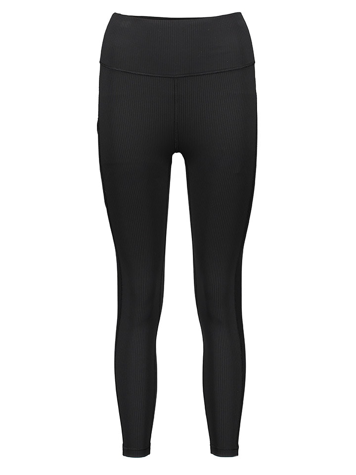 adidas Legginsy sportowe "Yo Lux Wind" w kolorze czarnym rozmiar: XS