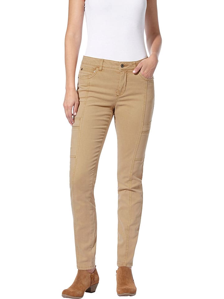 Heine Spodnie w kolorze beżowym rozmiar: 36