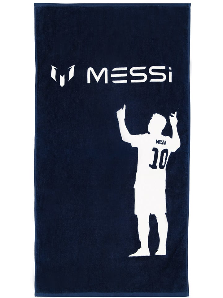 Messi Ręcznik kąpielowy w kolorze granatowym - 50 x 100 cm rozmiar: onesize