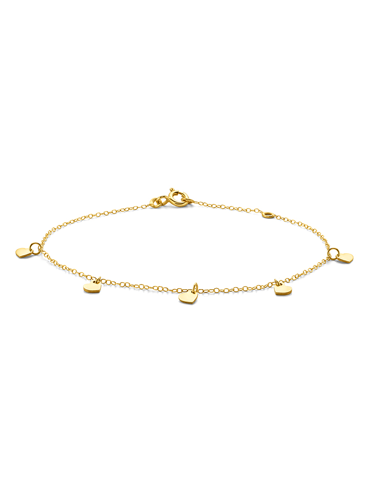 Revoni Złota bransoletka z zawieszkami rozmiar: onesize