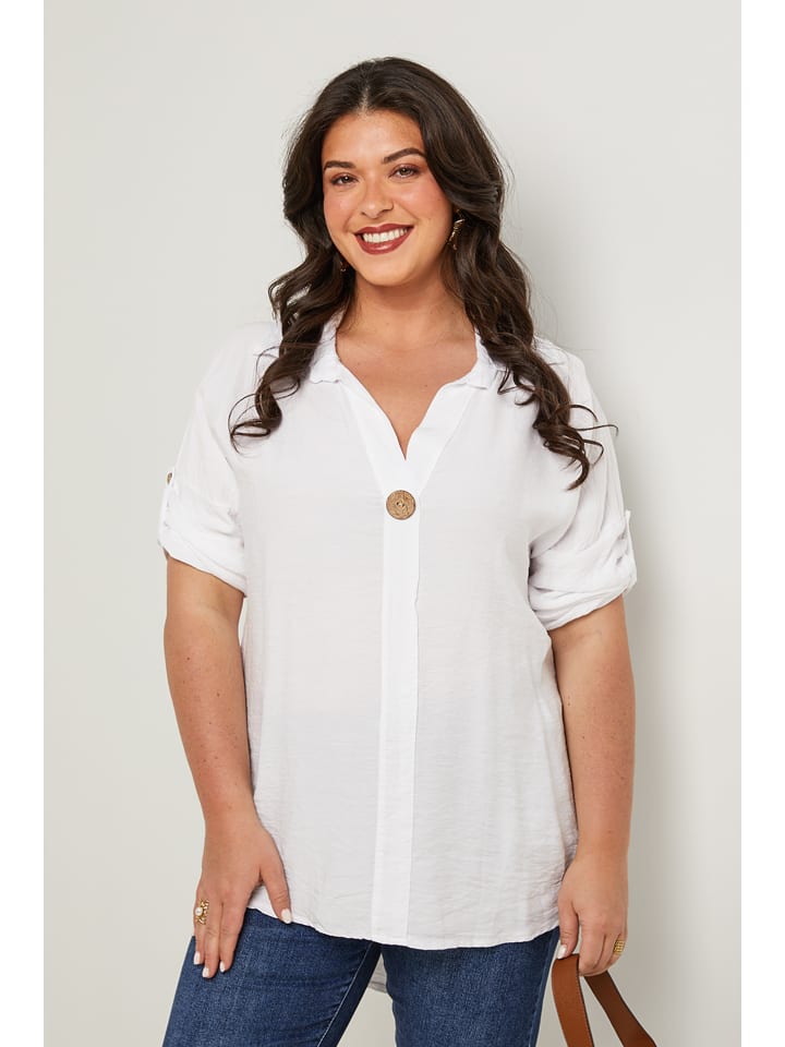 Curvy Lady Bluzka w kolorze białym rozmiar: 40/42