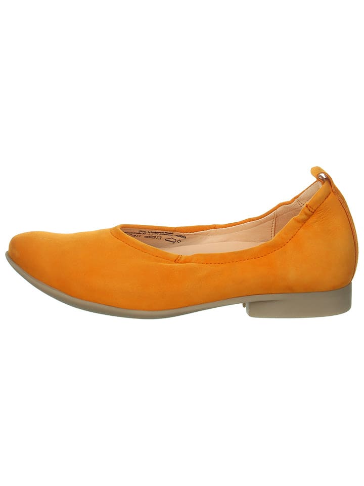 Think! Skórzane baleriny "Guad2" w kolorze pomarańczowym rozmiar: 36