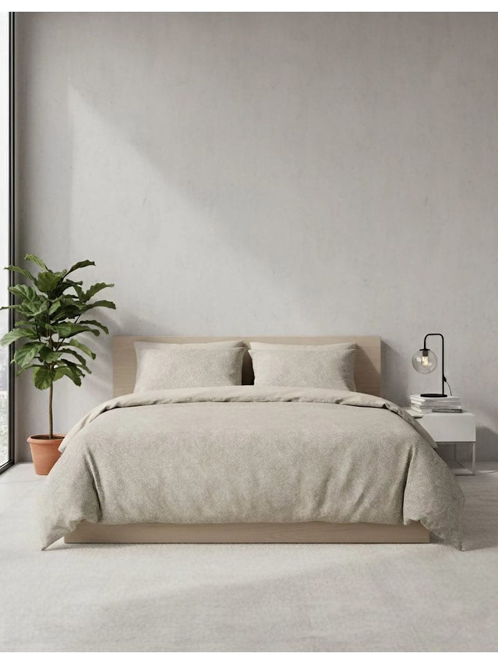 Mijolnir Komplet pościeli satynowej w kolorze beżowym rozmiar: 135x200 cm