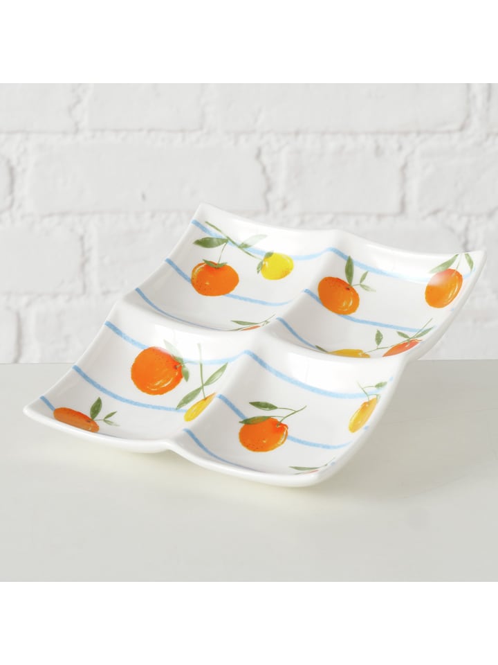 Boltze Miska "Fruits" w kolorze pomarańczowo-żółtym - 17 x 17 cm rozmiar: onesize