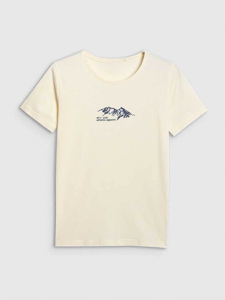 4F Koszulka w kolorze kremowym rozmiar: S