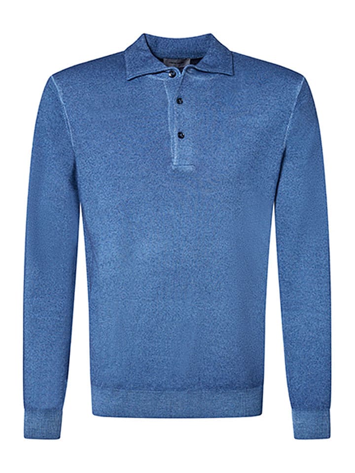 Pierre Cardin Wełniany sweter w kolorze niebieskim rozmiar: M