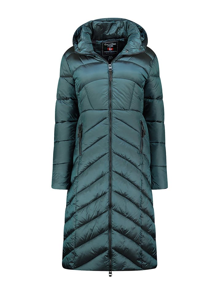 Canadian Peak Płaszcz zimowy "Blancheak" w kolorze zielonym rozmiar: XXL