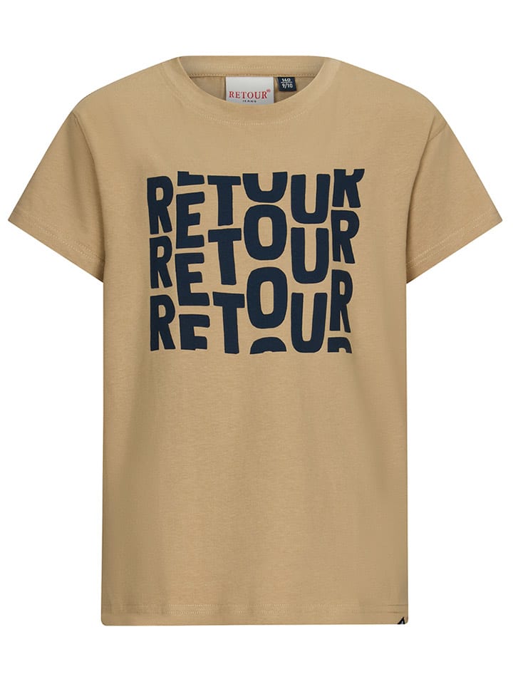 Retour Koszulka "Gidion" w kolorze beżowym rozmiar: 176