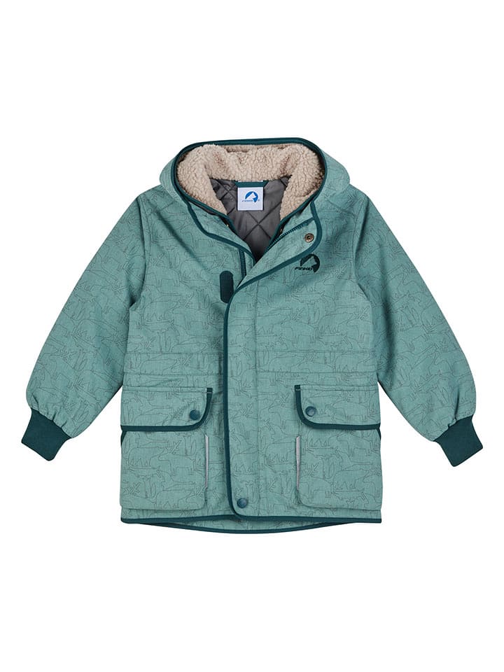 finkid Kurtka zimowa 3w1 "Ranua" w kolorze turkusowym rozmiar: 120/130