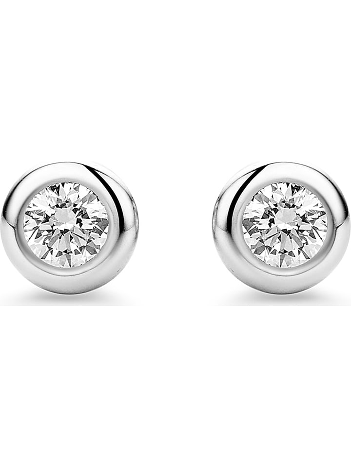 Revoni Złote kolczyki-wkrętki z diamentami rozmiar: onesize