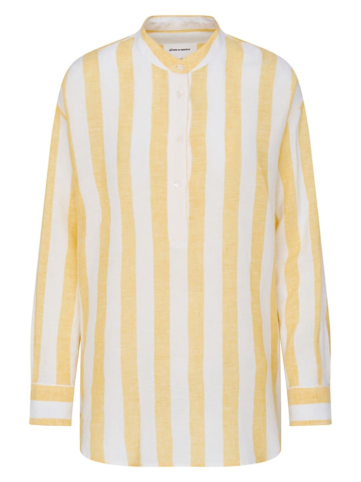 Seidensticker Lniana bluzka w kolorze żółtym rozmiar: 42