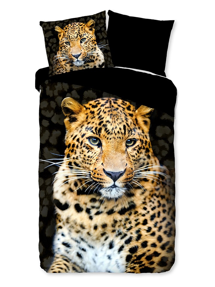 Pure Komplet pościeli "Rayan" w kolorze czarno-jasnobrązowym z mikrofibry rozmiar: 240x220 cm