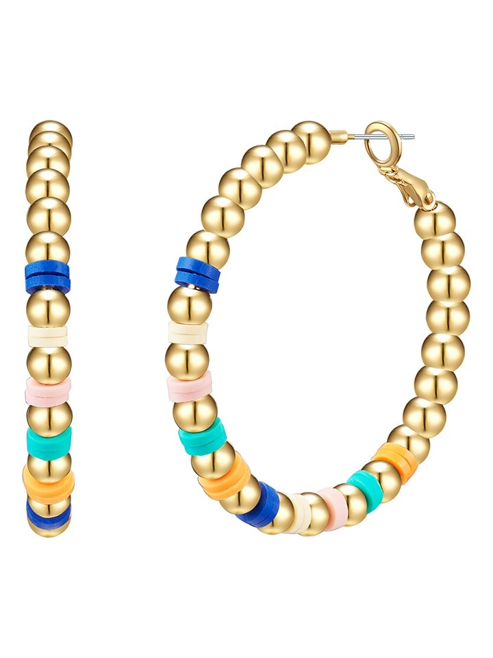 Yokoamii Pozłacane kolczyki-kreole rozmiar: onesize