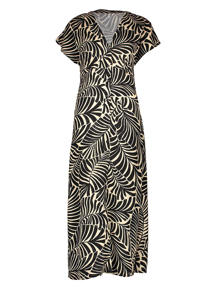 ONLY Sukienka w kolorze kremowo-czarnym rozmiar: L