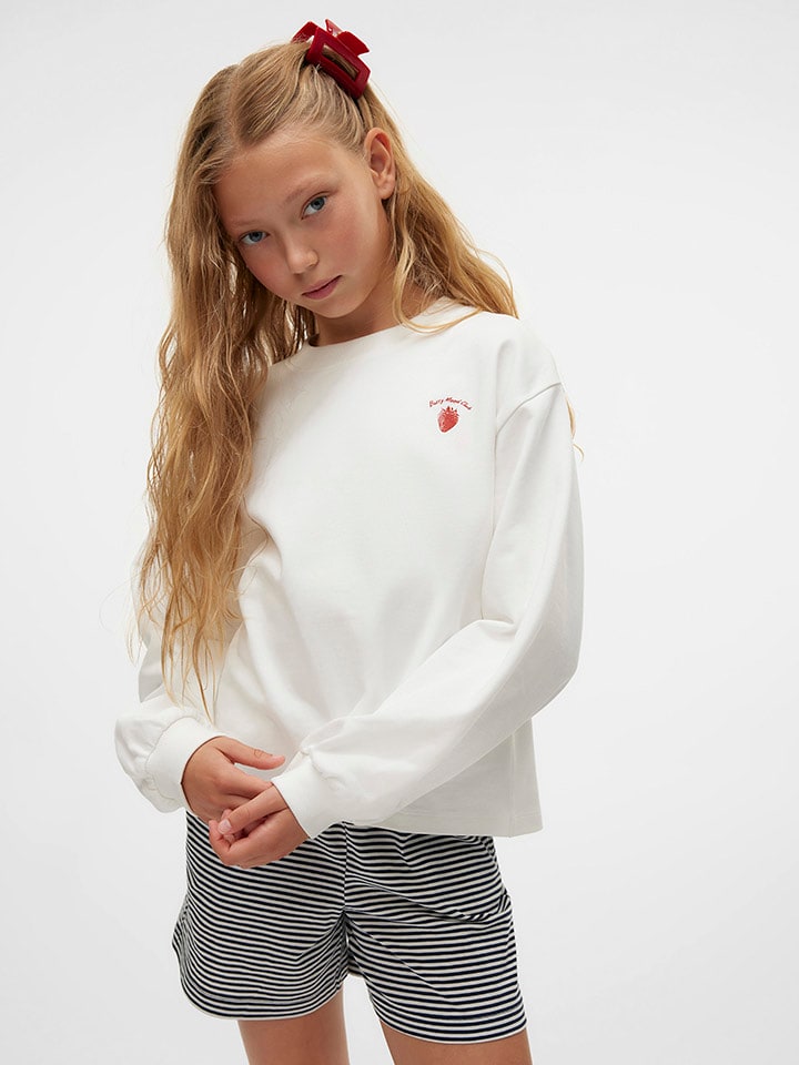 Vero Moda Girl Bluza "Brenda Berry" w kolorze białym rozmiar: 146/152