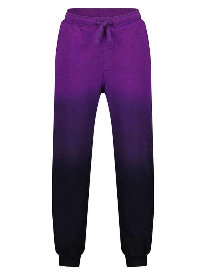 Vingino Spodnie dresowe w kolorze czarno-fioletowym rozmiar: 176