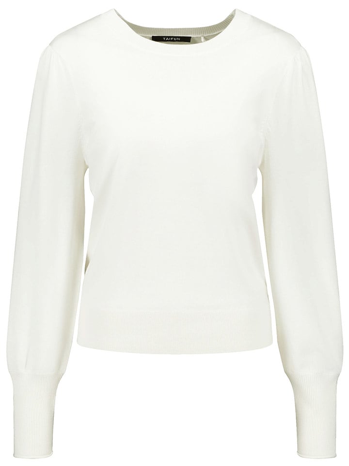 TAIFUN Sweter w kolorze białym rozmiar: 44