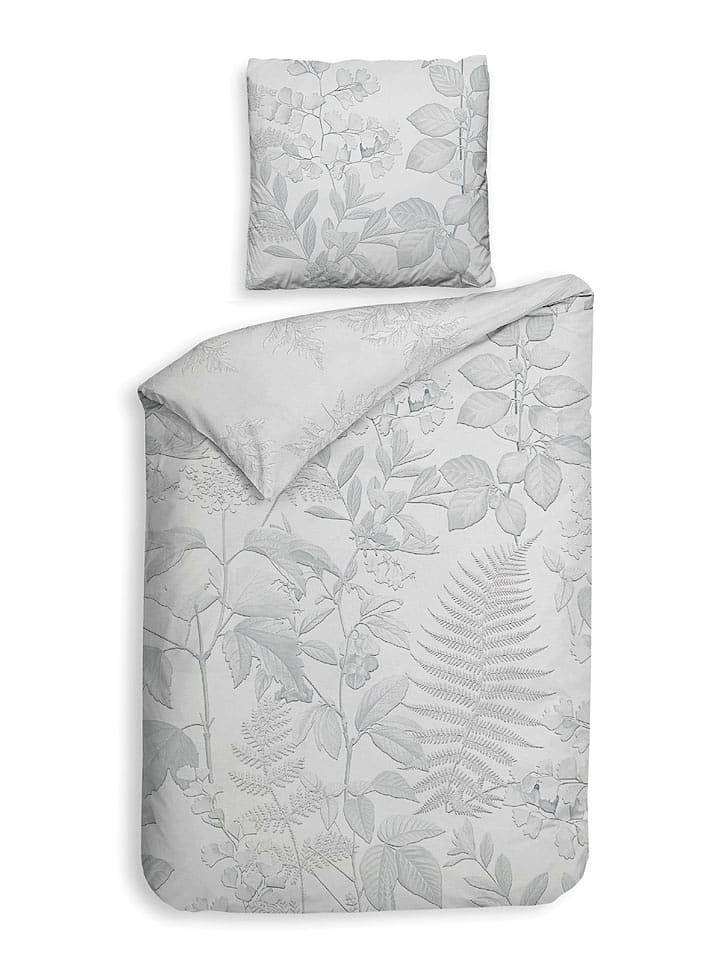 Heckett Lane Komplet pościeli "Freyr" w kolorze jasnoszarym rozmiar: 135x200 cm