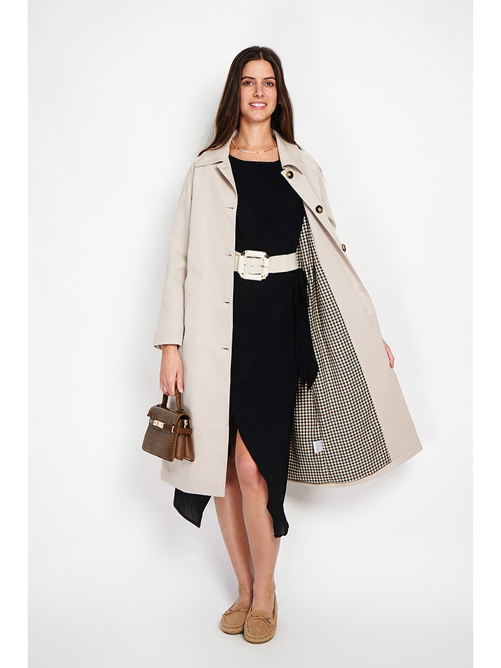 ASSUILI Trencz w kolorze beżowym rozmiar: 42