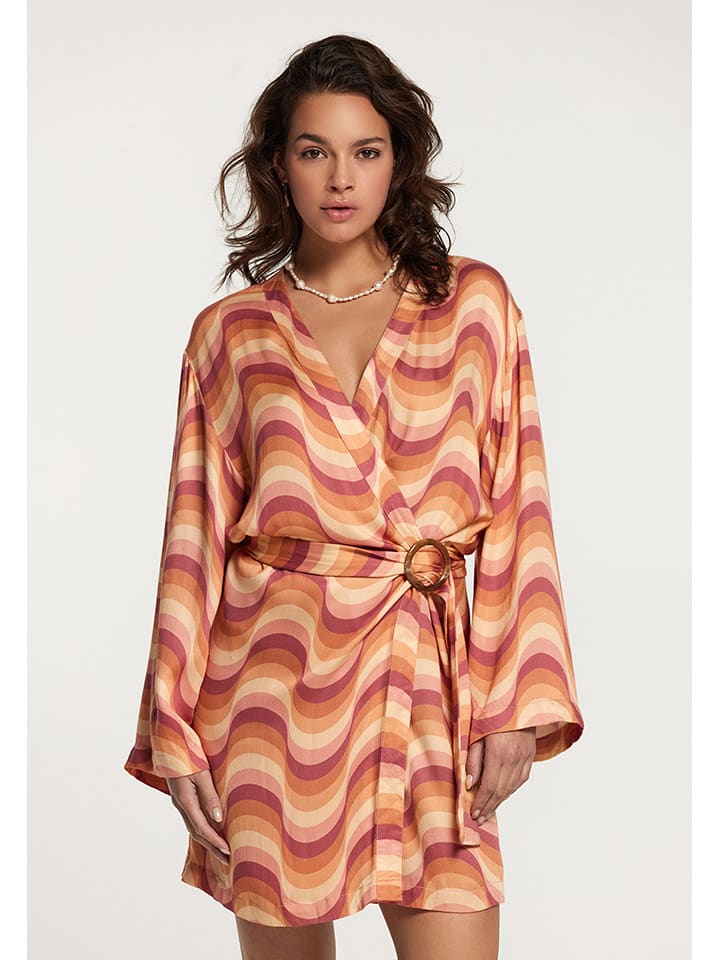 SHIWI Sukienka w kolorze pomarańczowo-jagodowym rozmiar: S