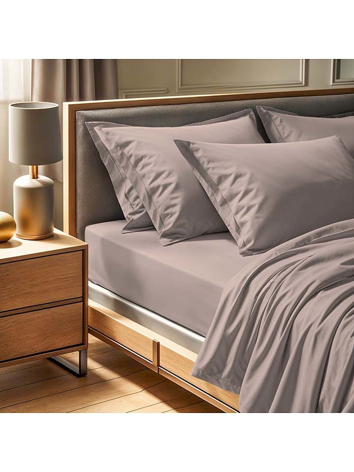 MIX&MATCH Prześcieradło renforcè w kolorze beżowym z gumką rozmiar: 140x200 cm