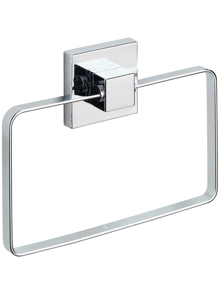 Wenko Uchwyt w kolorze srebrnym na ręcznik do rąk - 18,5 x 14 cm rozmiar: onesize