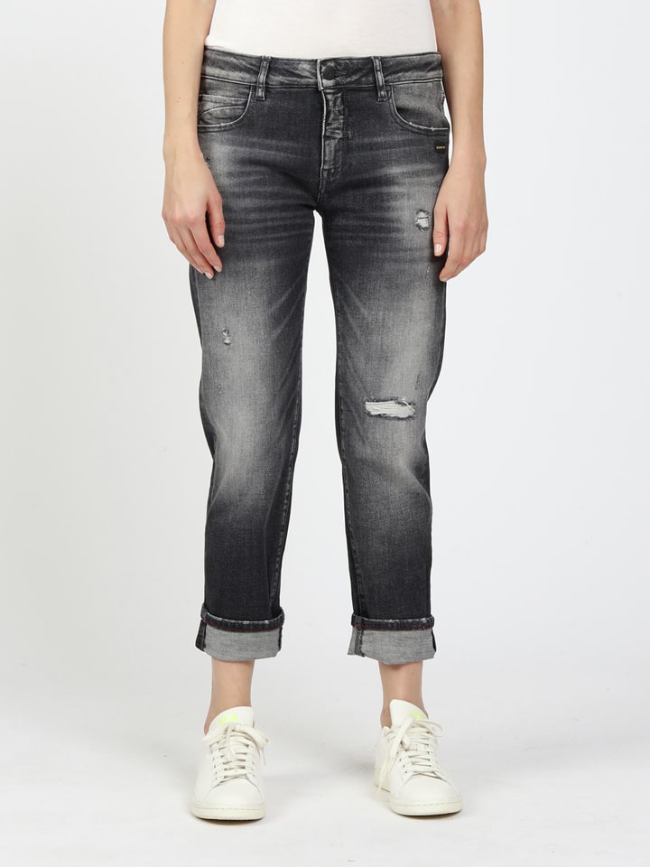 GANG JEANS Dżinsy - Boyfriend fit - w kolorze antracytowym rozmiar: W28