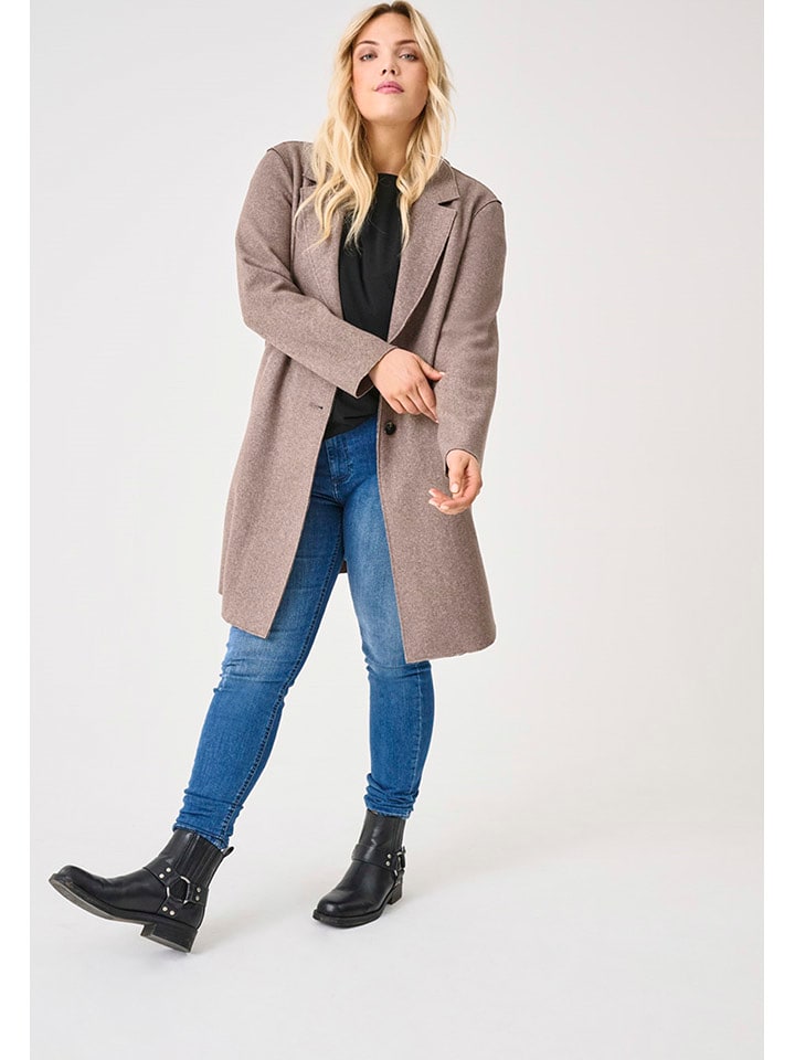 ONLY Płaszcz przejściowy w kolorze szarobrązowym rozmiar: M-46/48