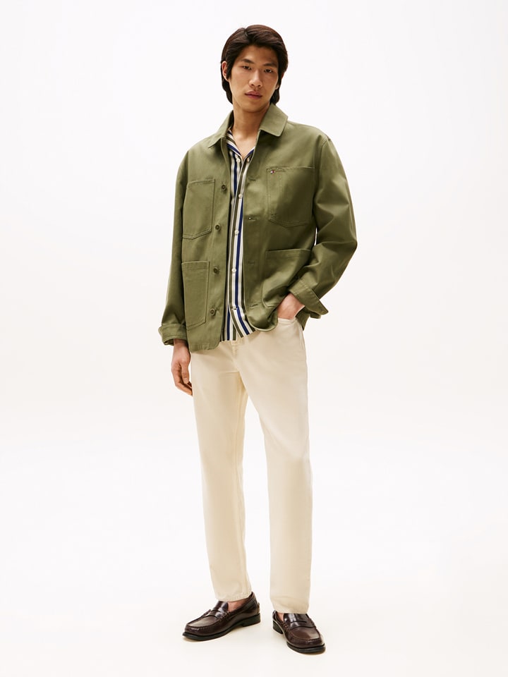 TOMMY JEANS Dżinsy - Tapered fit - w kolorze beżowym rozmiar: W36/L32