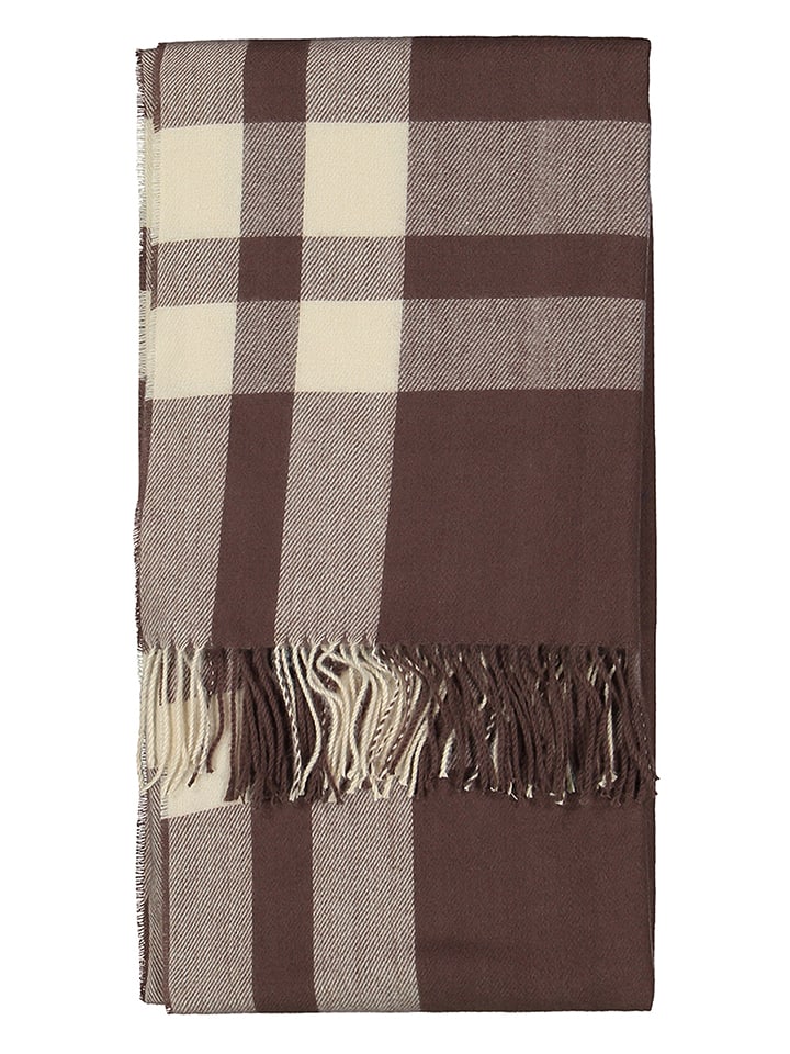 maryplaid Pled w kolorze brązowo-kremowym rozmiar: 130x160 cm