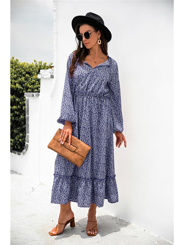 Ariel Tesoro Sukienka w kolorze granatowo-białym rozmiar: 40