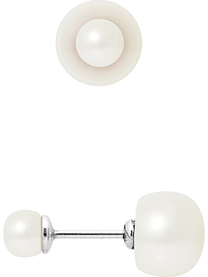 Pearline Kolczyki-wkrętki w kolorze białym z perłami rozmiar: onesize