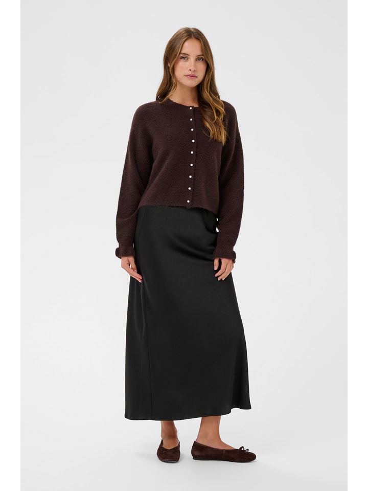 Kaffe Kardigan w kolorze ciemnobrązowym rozmiar: L