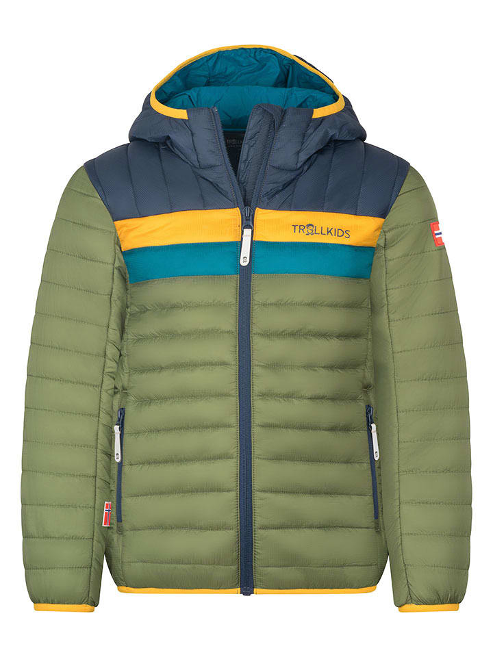 Trollkids Kurtka przejściowa "Eikefjord" w kolorze khaki rozmiar: 128