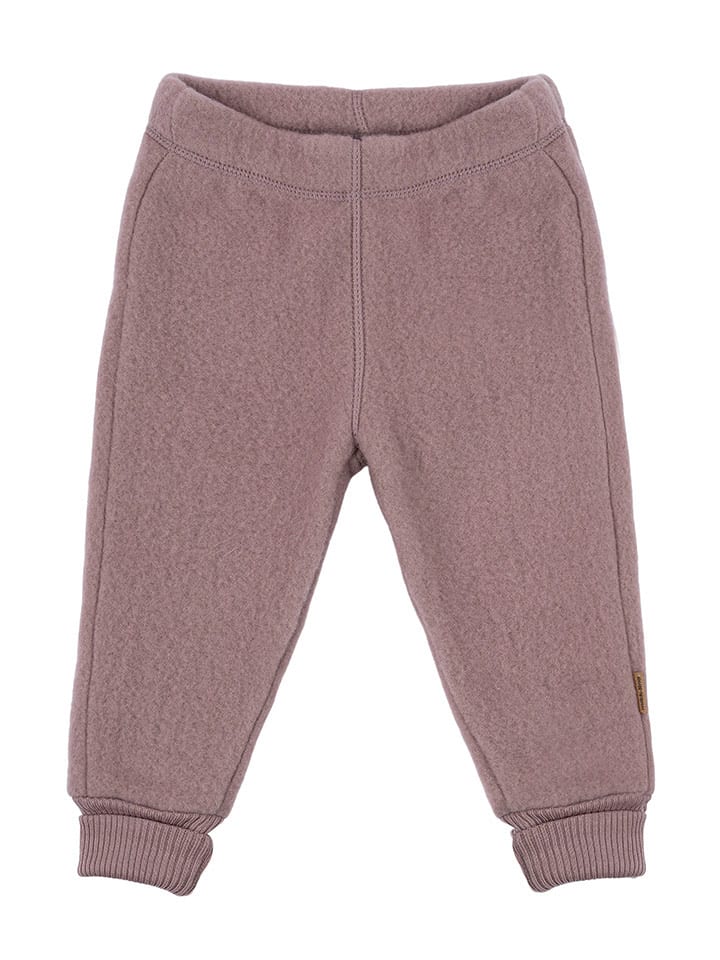 mikk-line Wełniane spodnie w kolorze szaroróżowym rozmiar: 80