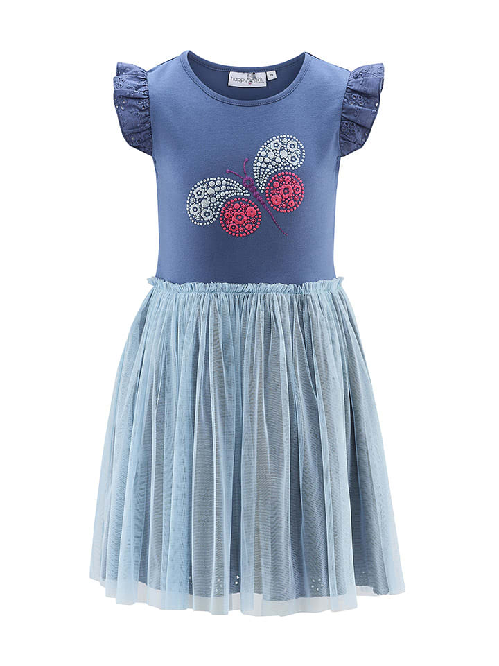 happy girls by Eisend Sukienka w kolorze niebieskim rozmiar: 110