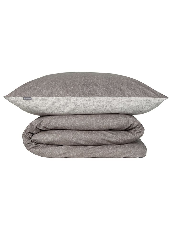 Schiesser Komplet pościeli renforcé "Vinnie" w kolorze jasnoszarym rozmiar: 135x200 cm