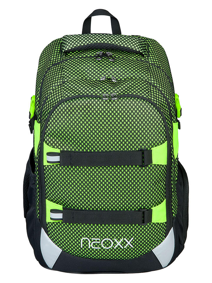 neoxx Tornister "All about Neon" w kolorze khaki - 31 x 45,5 x 24 cm rozmiar: onesize
