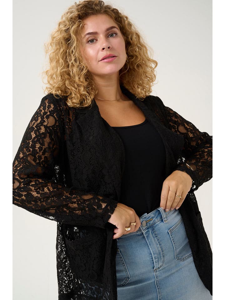 KAFFE curve Blezer "Lorani" w kolorze czarnym rozmiar: 44