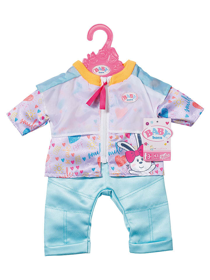 Baby Born Ubranko "BABY born Casual Outfit Aqua" ze wzorem dla lalek - 3+ rozmiar: onesize