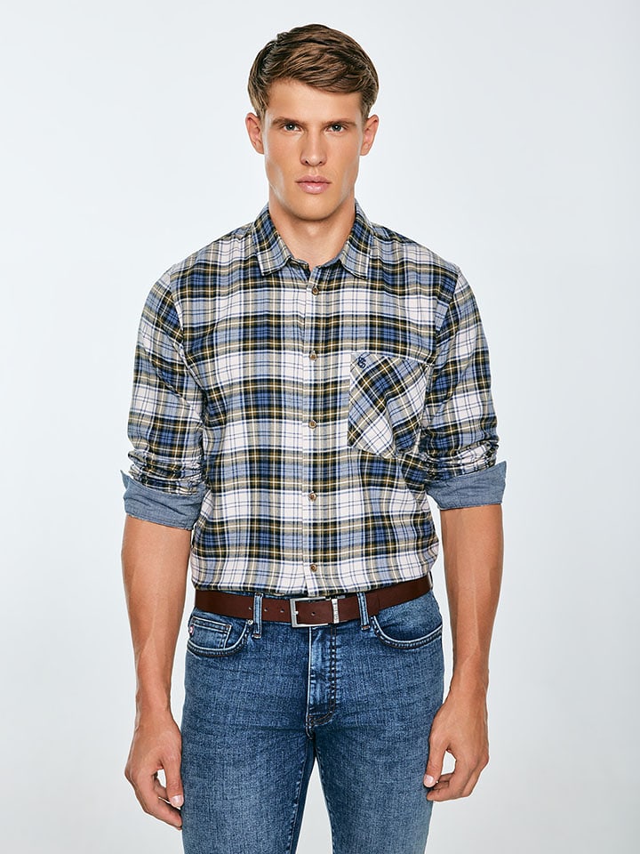 BIG STAR Koszula - Regular fit - w kolorze niebieskim rozmiar: XL