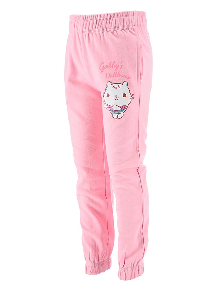 Gabby's Dollhouse Spodnie dresowe "Domek Gabi" w kolorze jasnoróżowym rozmiar: 98