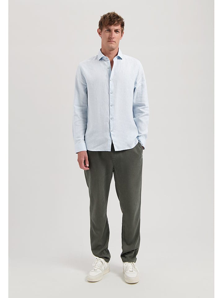 DSTREZZED Lniana koszula w kolorze błękitnym rozmiar: XXL