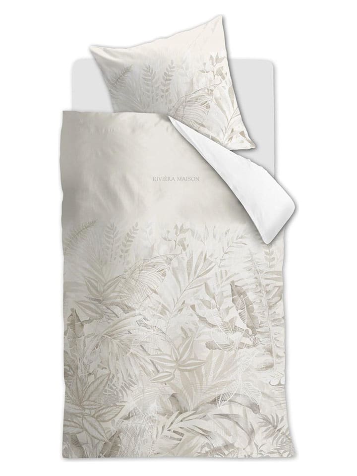 Rivièra Maison Komplet pościeli "Soft Shades" w kolorze beżowym rozmiar: 155x220 cm