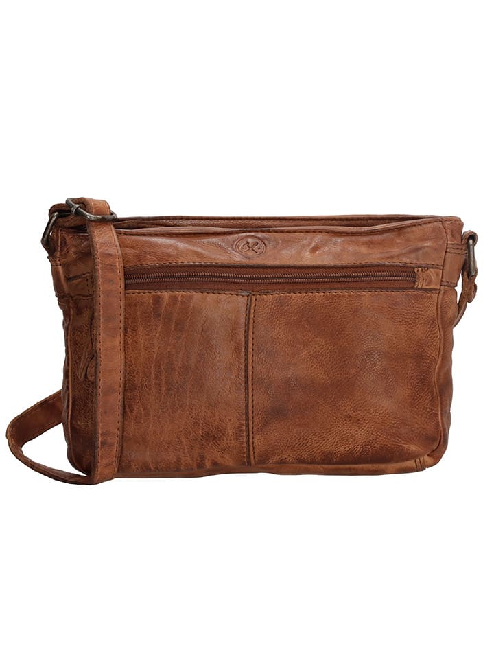 HIDE & STITCHES Skórzana torebka w kolorze jasnobrązowym - 23 x 16 x 4 cm rozmiar: onesize